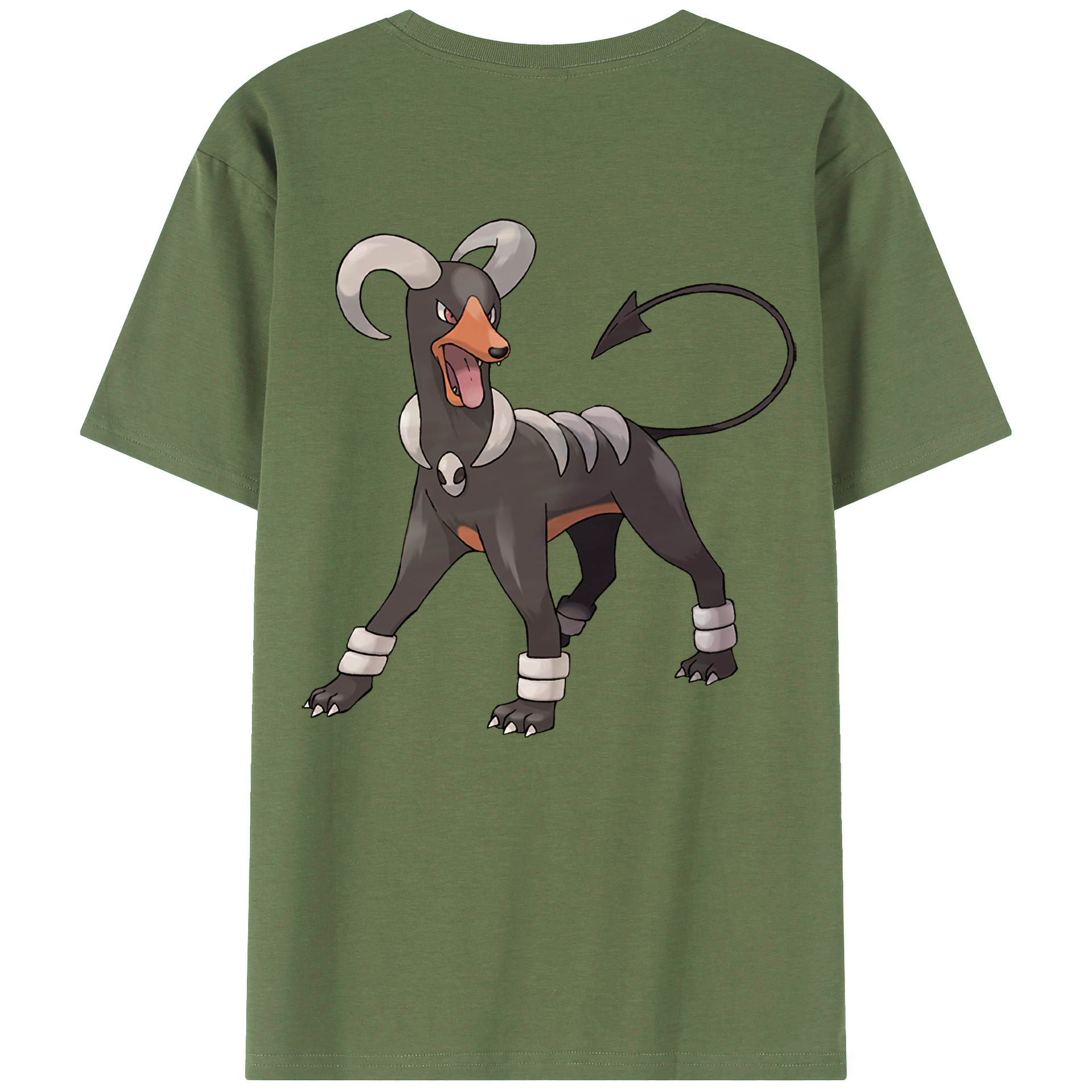 （画像用） ポケットモンスター Pokémon 綿100％ メンズ半袖Tシャツ（バックプリント） 通気性